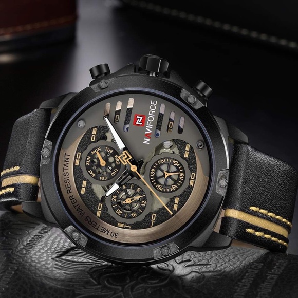 NAVIFORCE Sport Military Watches for Men Waterproof Watch Analog Quartz - Picture 3 of 8